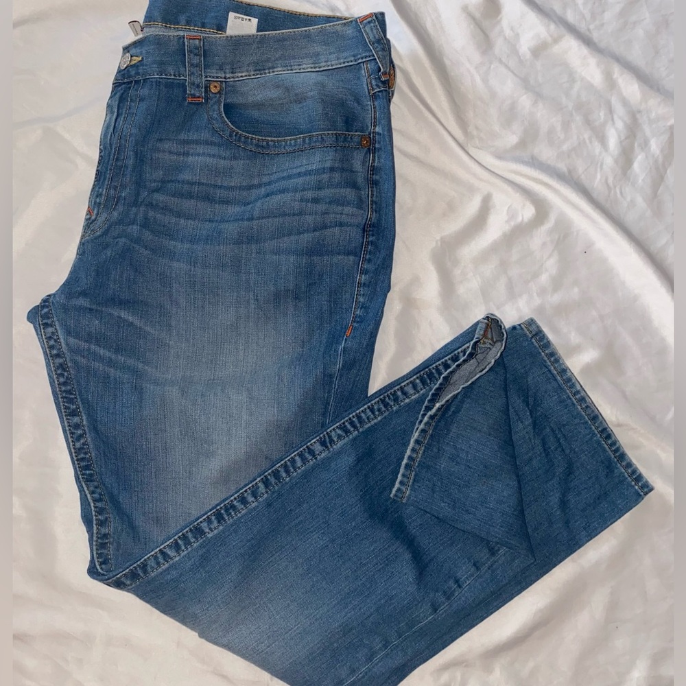 True Religion World Tour slim flap pocket jeans